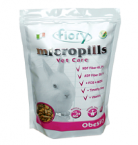 FIORY корм для карликовых кроликов Micropills Vet Care Obesity 850 гр