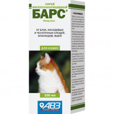 Барс спрей инсектоакарицидный для кошек - 100 мл 1 ш