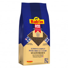 Babin Agi Plus сухой корм для щенков и юниоров крупных пород с мясом утки - 15 кг