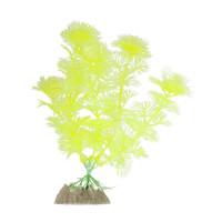 Glofish растение для аквариума пластиковое флуоресцентное желтое 15-24 см