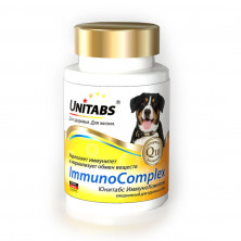Unitabs ImmunoComplex с Q10 для крупных собак 100 таб