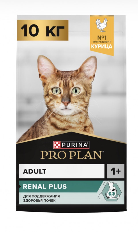 Pro Plan Cat Adult Optirenal сухой корм для взрослых кошек с курицей - 10 кг