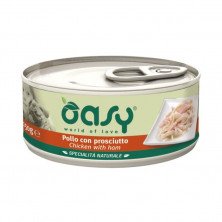 Oasy Wet dog Specialita Naturali Chicken Ham дополнительное питание для взрослых собак с курицей и ветчиной в консервах - 150 г (1 шт)