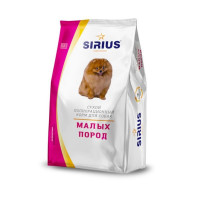 Sirius Сухой корм для взрослых собак мелких пород с индейкой- 1,2 кг