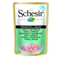 Schesir консервы для кошек, тунец с дорадо - 50 г