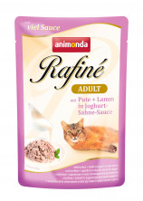 Animonda Паучи Rafine Soupe Adult с индейкой и ягненком в йогуртово-сливочном соусе для взрослых кошек 100 г