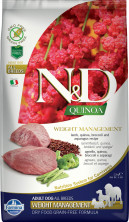Farmina N&D Dog Grain Free quinoa weight management lamb корм для собак для контроля веса с ягненком и киноа 2,5 кг