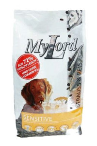 Dr. Alder's My Lord Premium Gold Sensitive для взрослых собак с чувствительным пищеварением со страусом и рисом - 12.5 кг