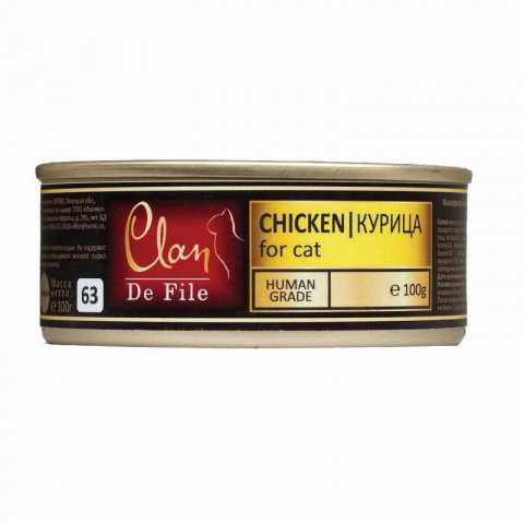 Консервы Clan De File для кошек с курицей - 100 г