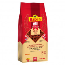 Babin Agi Plus сухой корм для собак средних и крупных пород с высоким уровнем физической активности с мясом утки 15 кг