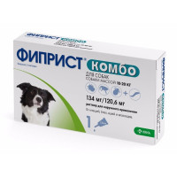 Фиприст Комбо (KRKA) антигельминтик для собак 10-20 кг 1 ш
