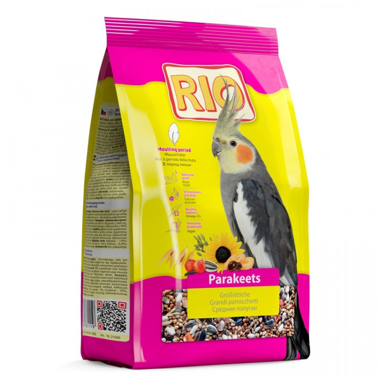Rio корм для средних попугаев в период линьки - 1 кг