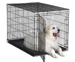 MIDWEST ICRATE  КЛЕТКА 122Х76Х84 СМ ЧЕРНАЯ для крупных и средних собак - 1 ДВЕРЬ