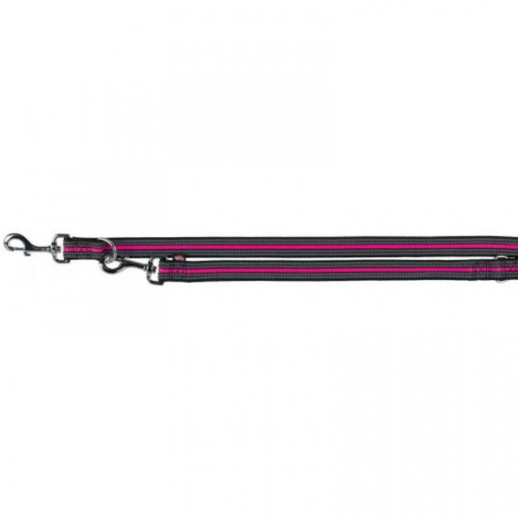 Поводок-перестежка Trixie Fusion для собак S–L 2,00 м/17 мм черно-розовый 1 ш