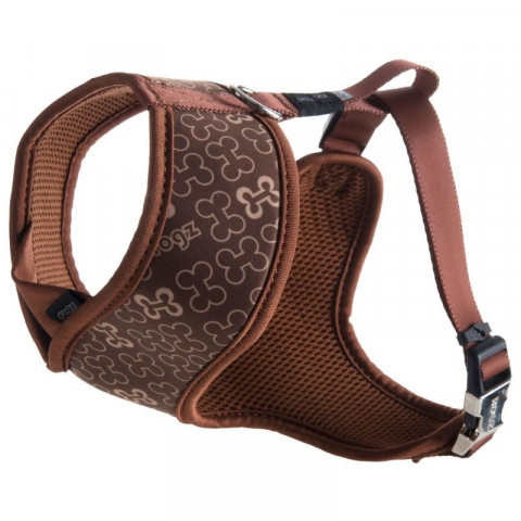 Шлейка манишка для собак ROGZ Trendy M-16мм (Коричневый)