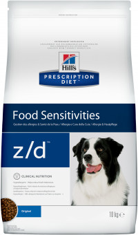 Hill's Prescription Diet z/d Food Sensitivities сухой диетический корм для собак для поддержания здоровья кожи и при пищевой аллергии - 10 кг