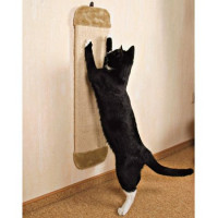 Когтеточка-доска Trixie Jumbo для кошек 78х18 см из сизаля и плюша бежевая