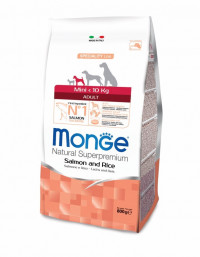 Monge Dog Speciality Mini сухой корм для взрослых собак мелких пород с лососем и рисом 800 гр