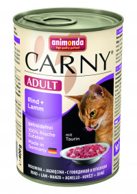 Animonda Консервы Carny Adult с говядиной и ягненком для взрослых кошек всех пород - 400 г