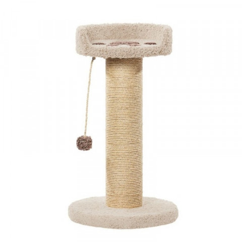 Пушок Ряпушка когтеточка для кошек, цвет молочный с коричневым