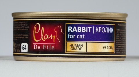 Консервы Clan De File для кошек с кроликом - 100 г