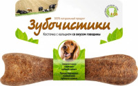 ДЕРЕВЕНСКИЕ ЛАКОМСТВА ЗУБОЧИСТИКИ Косточка жевательная для собак средних пород 10-25 кг Говядина 1шт 95г