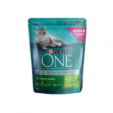 Сухой корм Purina One для домашних кошек с индейкой и цельными злаками - 750 г