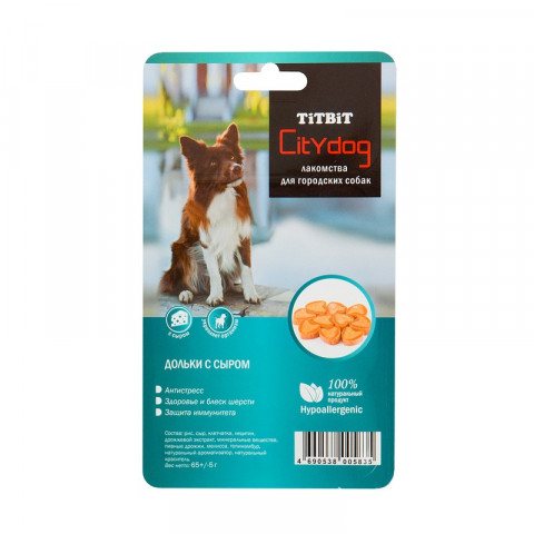 Titbit снек City Dog дольки с сыром - Б2-S