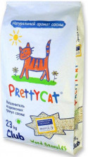 PrettyCat наполнитель древесный для кошачьих туалетов Wood Granules - 23 кг