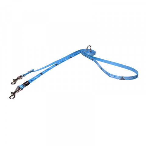 Поводок перестежка для собак ROGZ Yo Yo XS-8мм 2 м (Голубой HLM200Y)
