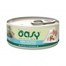 Oasy Wet dog Specialita Naturali Chicken Tuna дополнительное питание для взрослых собак с курицей и тунцомом в консервах - 150 г (1 шт)