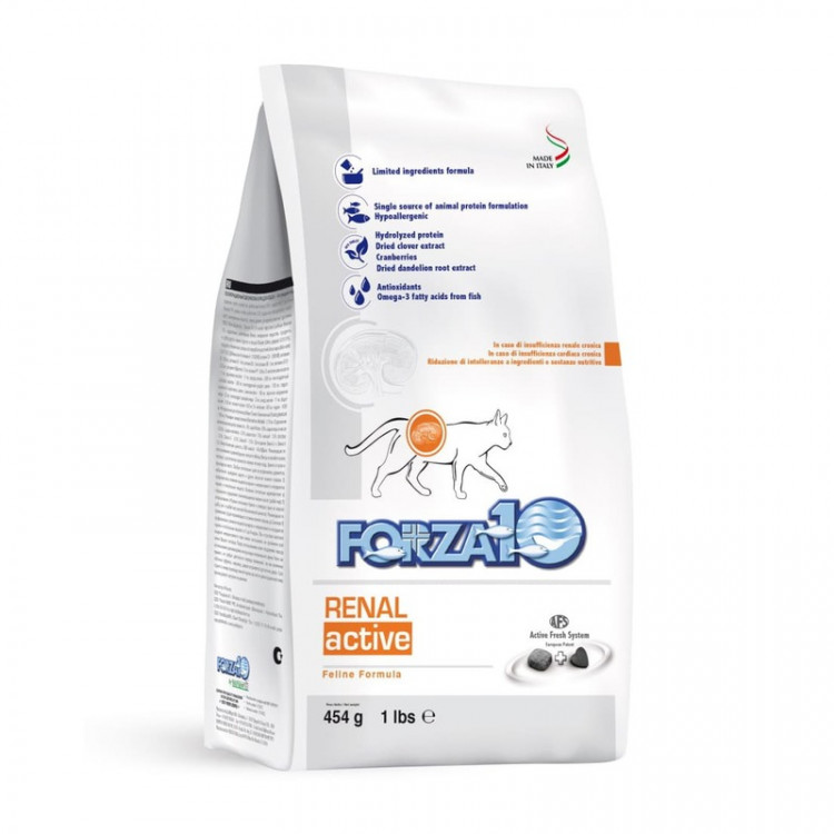 Forza10 Activ Line для взрослых кошек при острой и хронической почечной недостаточности - 454 гр