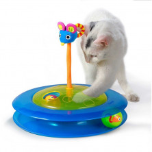 Игрушка для кошек PETSTAGES \"Трек с двумя мячиками\", размер 0.305 x 0.318 x 0.089