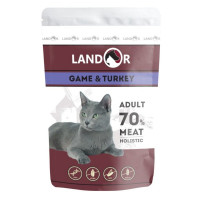 Landor влажный корм для кошек с куропаткой и индейкой в паучах - 85 г