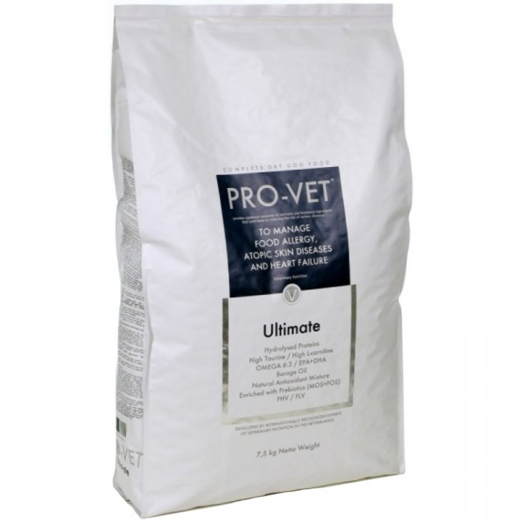 Сухой корм PRO-VET Dog Ultimate для собак при аллергии, атопическом дерматите, сердечной недостаточности - 2,5 кг