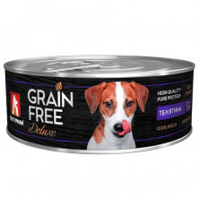 Зоогурман Grain Free Deluxe влажный корм для взрослых собак всех пород с телятиной - 100 г
