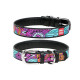 Ошейник Waudog с рисунком Лето ширина 35 мм, длина 46-60 смчерный 1 ш