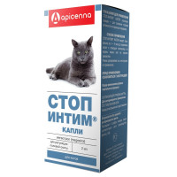 Apicenna Стоп-Интим капли для регуляции половой охоты у котов - 2 мл 1 ш