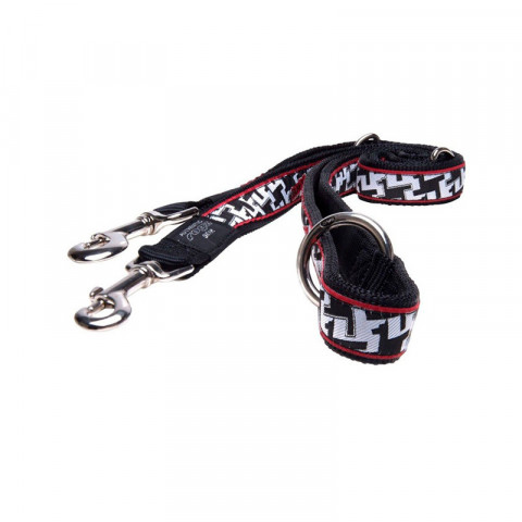 Rogz Перестежка для крупных собак 100-130-160 см HLM02BB, черная с белым