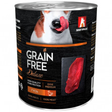 Зоогурман Grain Free Deluxe влажный корм для взрослых собак всех пород с гусем - 350 г