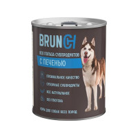 Brunch влажный корм для взрослых собак с печенью в консервах - 850 г