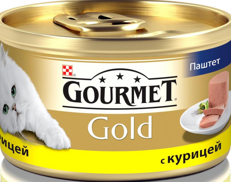 Консервы Gourmet Gold паштет для кошек с курицей - 85 г