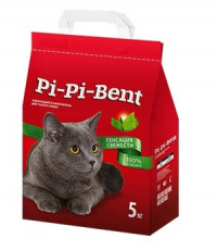 Pi-Pi-Bent  Сенсация свежести наполнитель для кошек комкующийся 5 кг