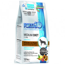 Forza10 Diet для взрослых собак средних пород из конины, гороха и риса с микрокапсулами - 1,5 кг