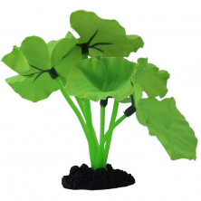 Prime растение шелковое для аквариума "Нимфея", зеленое 13 см