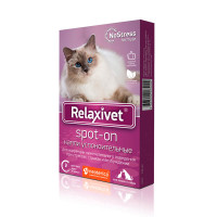 Relaxivet Капли Spot-on успокоительные для кошек и собак 4 пипетки по 0,5 мл