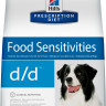 Hill's Prescription Diet d/d Food Sensitivities сухой диетический корм для собак для поддержания здоровья кожи и при пищевой аллергии с уткой и рисом - 12 кг