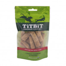 TiTBiT Стрипсы с начинкой из индейки для собак, золотая коллекция - 80 г