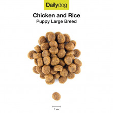 Сухой корм Dailydog Puppy Large Breed для щенков крупных пород с курицей и рисом 12 кг