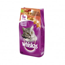 Whiskas сухой корм для взрослых кошек с паштетом из говядины и кролика - 1,9 кг